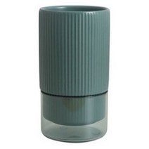 따스함 경량 유리 물빠짐 수저통, 그린, 1개