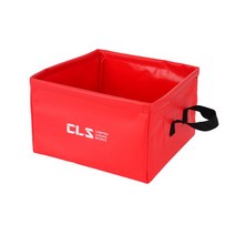 모모 휴대용 설거지 캠핑 바스켓, 레드