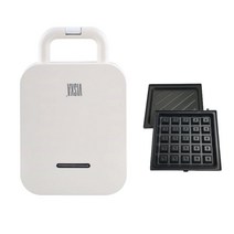 비스카 2 in 1 와플 브런치 메이커 화이트, VK-E620WSM