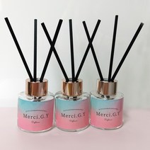 MerciGY 프리미엄 실내용 디퓨져 50ml 3p, 화이트머스크