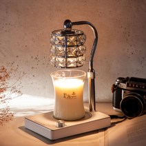 캔들백화점 루시드 워머 + 캔들 잉글리쉬페어 앤 프리지아 300ml 세트, 실버(워머)