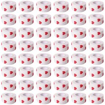 반려동물 자가접착 강아지붕대 화이트 하트 2.5cm, 48개