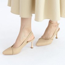 보가 여성용 파나마 펌프스 슬링백 힐 7cm C8426