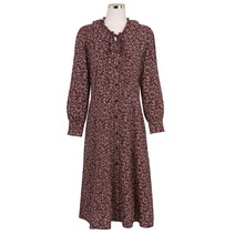 넥 프릴 잔꽃 원피스