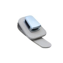 차바치 차량용 가죽 썬글라스 클립, 베이지, 1개