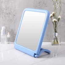 화장실 벽걸이 수건걸이 거울, 블루