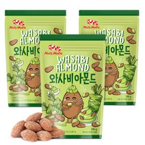 넛츠홀릭 와사비 아몬드, 180g, 3개