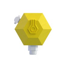 반려동물 샤워 브러쉬, 옐로우, 1개