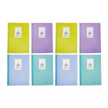리플린 중철 제본 유선노트 A5, 랜덤발송, 8개