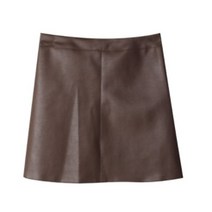 로반트 A라인 레더 미니스커트 SK4019K18
