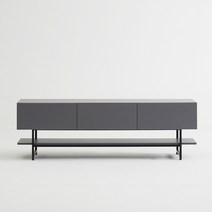 장인가구아이브 파라오 콘솔형 선반 높은 거실장 1800 방문설치, 라이트그레이