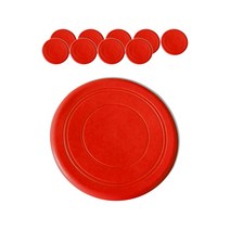 비에스업 강아지 원반 훈련용품 프리스비, 03  빨간 프리스비, 10개입