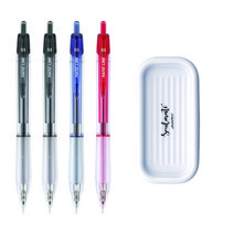 자바펜 나노라인 펜 0.3mm 검정 2p + 파랑 + 빨강 + 펜트레이 세트, 화이트(펜트레이), 1세트