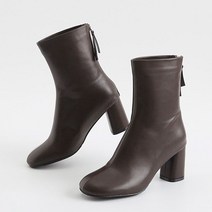 잭앤질 뒷지퍼 하프 부츠 7cm JD1711