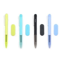 리플린 지워지는 단색펜 0.5mm, 라임, 민트, 블랙, 블루, 4개