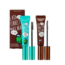 홀리카홀리카 어몽어스 래쉬 코렉팅 마스카라 2종 세트, 01 하이퍼 컬링, 04 롱 익스텐션 브라운, 1세트