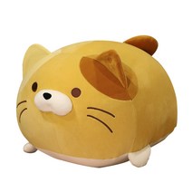 네이처타임즈 동글동글 고양이 인형, 옐로우, 50cm