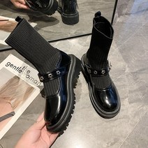 니트 앵클 삭스 숏 부츠 TS-0988