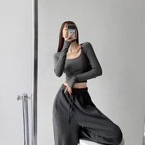 여성용 오늘의 폴리 U넥 티셔츠