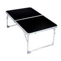 KEEP 알루미늄 초경량 미니 롤 접이식 테이블, 블랙