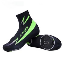 엑스타이거 기모 방한 방진 슈 커버, 블랙 + 그린, M(245~255)