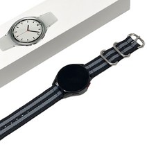 나토밴드 스마트워치 스트랩 20mm, 그레이스트라이프