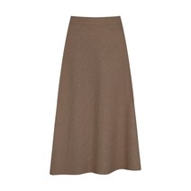 케이엘 솔리드 모던 플레어 스커트