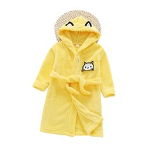 스타빈 아동용 패턴 후드 목욕가운 130호, 옐로캣, 1개