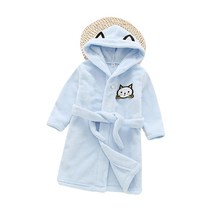 스타빈 아동용 패턴 후드 목욕가운 100호, 블루캣, 1개