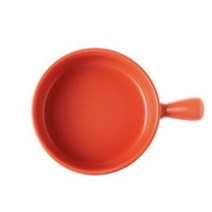 MerlinatHome 오븐용 원형 손잡이 앞접시, 오렌지