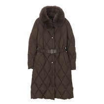 조이너스 여성용 폭스카라의 벨티드 퀼팅 롱 다운 JABW1-WIH220