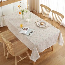 앤의 데코 빈티지 레이스 식탁보, 치자나무, 2인용 정사각(90 x 90 cm)