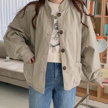 여성용 차이나 카라 버튼 점퍼 JK3927K1C