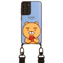 카카오프랜즈 라이언카페 카드 수납 목걸이 유크바 휴대폰 케이스