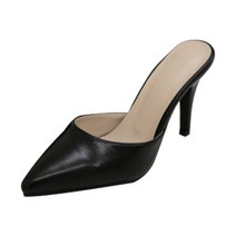 첫걸음 여성용 샤콧 심플 뮬 슬리퍼 10cm