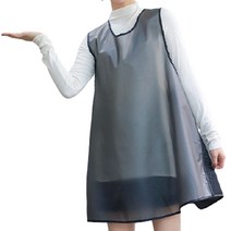 뿌뜨리아 주방 작업복 방유 방수 앞치마 S, 그레이, 1개