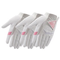 테크스킨 여성용 스파이가이딩 그립가이드 합피장갑 양손착용 3p, 화이트