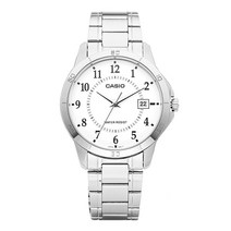 카시오 남성용 아날로그 쿼츠 메탈시계 MTP-V004D-7BUDF