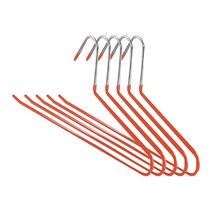 논슬립 스테인레스 바지걸이, 오렌지, 5개입