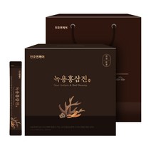 천호엔케어 녹용홍삼진 스틱 선물세트 60p   쇼핑백, 1개, 720ml