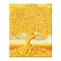 디클레어 3D DIY 보석십자수 캔버스형 특대형 60X75cm, 60X75 금전수_특대형, 1세트