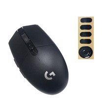 로지텍 G304 LIGHTSPEED 게이밍 무선 마우스 + 피트 세트, 블랙(마우스)