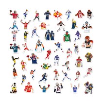 어리마켓 노트북 꾸미기 감성 팬시 스포츠 스티커 미식축구 B, 혼합색상, 1개