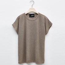 비엔엑스 여성용 골지 린넨 데일리 페미닌 반팔 티셔츠 BU1TS131L0