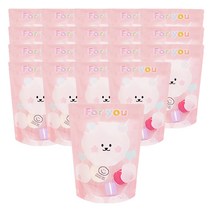 도나앤데코 도나와 친구들 PET 스탠드 지퍼백 18 x 25 cm, for you 도나, 20개
