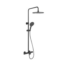 콜러 줄라이 블랙 브론즈 벽붙이 해바라기 레인 샤워 수전 23125T-B9-2BL, 1개