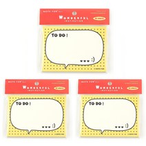 마켓A 원더풀 떡메모지, 말풍선, 3개