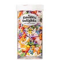 퀄리티스프링클 레인보우 넘버 스프링클, 1개, 60g