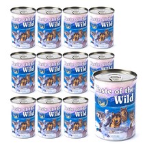 테이스트오브더와일드 토우 그레인프리 강아지 주식캔, 구운오리 앤 고구마, 390g, 12개