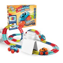 포유키즈 레일트랙카 138 p 세트, 혼합색상